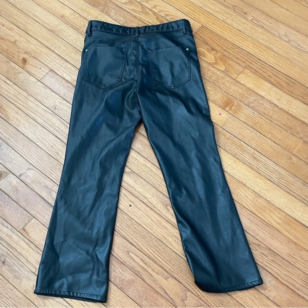 Zara Black Faux Leather Bootcut Pants - Chic & Versatile ✨👖 - Picture 3 of 6